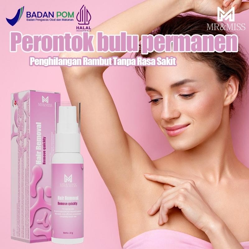 Penghilang Bulu Permanen Perontok Bulu Permanen Miss V Hair Removal Cream 20Ml Perontok Bulu Ketiak 