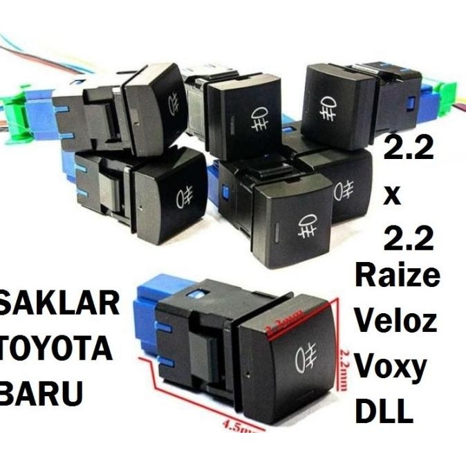 Promo Saklar Foglamp Switch Lampu Kabut Raize avanza veloz mobil Zenix 2021 COD