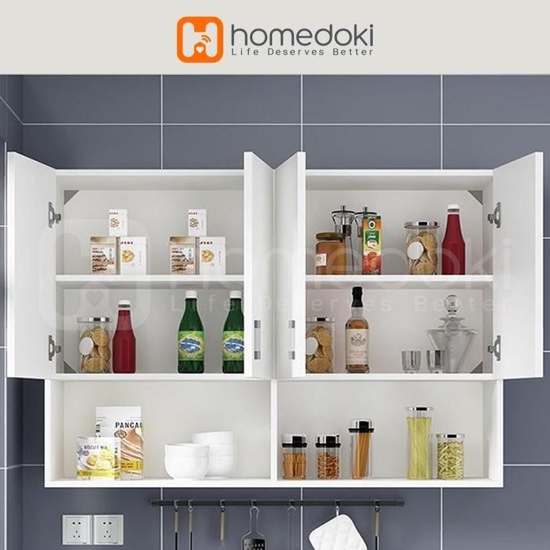 Lemari Dinding Dapur / Kitchen Set 2 Pintu Minimalis / Rak Atas Dapur/ Rak Dinding Dapur / Lemari Ka