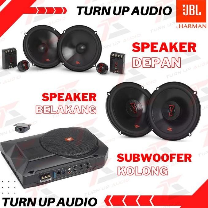 ready PAKET AUDIO MOBIL JBL BY HARMAN CARDON FULL SET SUB KOLONG