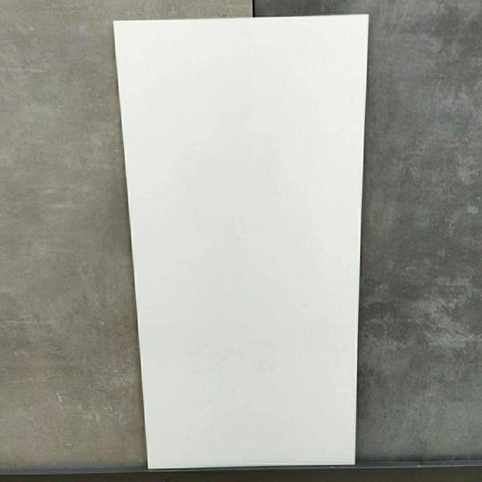 Ready Stock Granit Putih Polos 60 X 120 Pure White ( Glossy) Siap Kirim