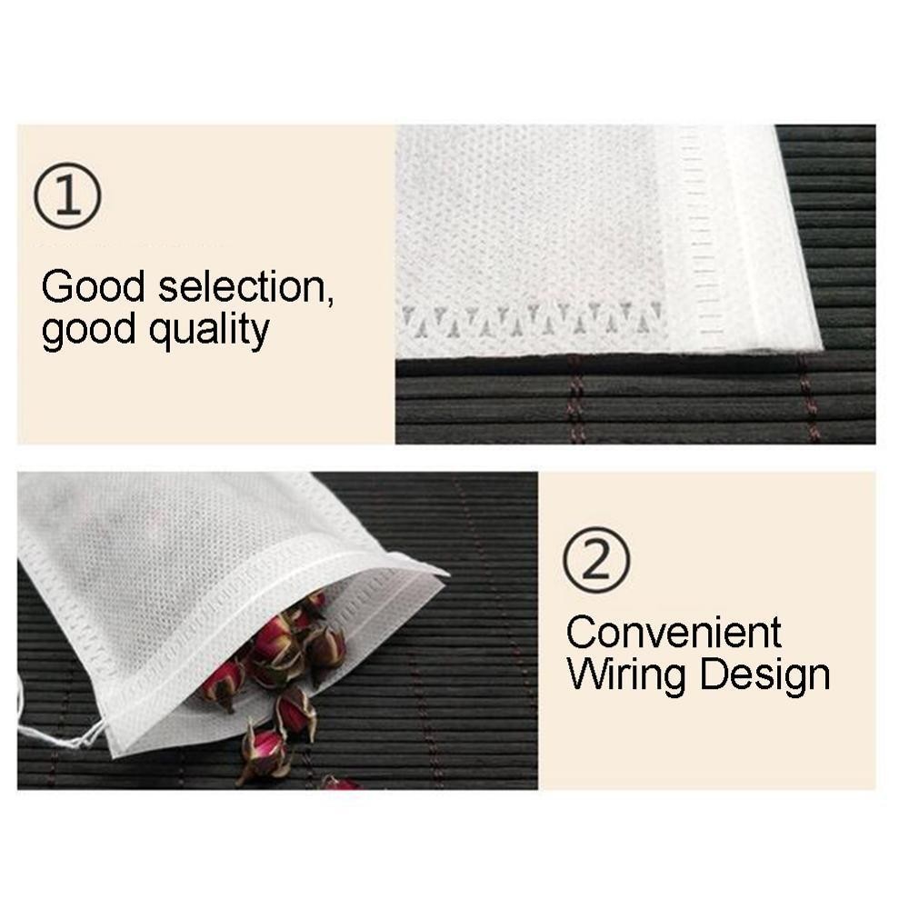 Kantong Kantung Teh Celup Kosong Teabag 100 Pcs -  White