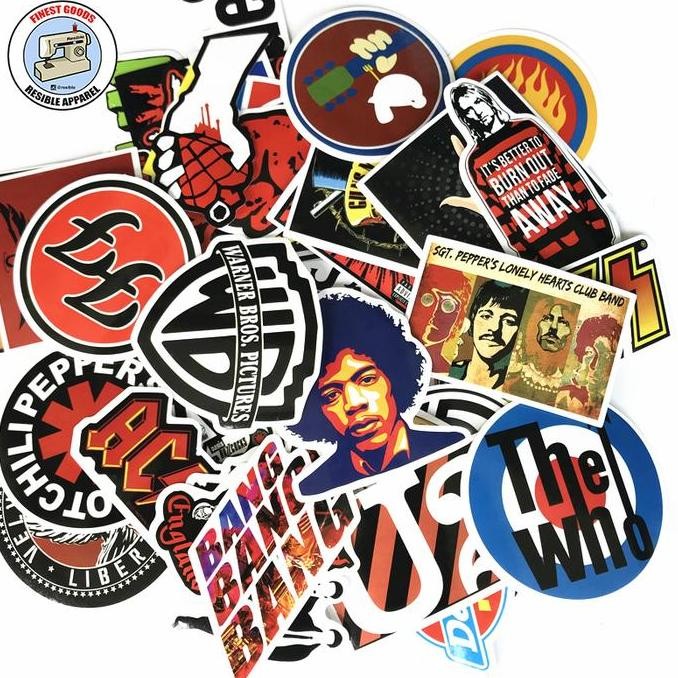 

Promo Classic Music Band Rock Famous Legend Sticker Set mixed 50pcs COD