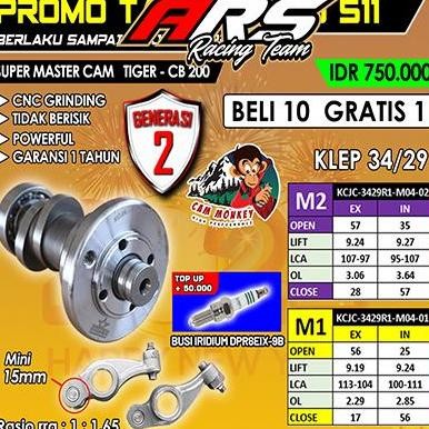 Asli Noken As Brt Tiger M1 M2 Klep Standar & Klep 34/29 & Klep 36/31