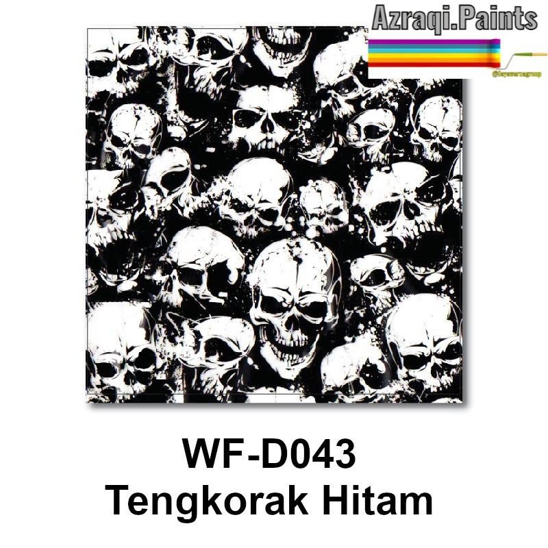 Wtp Tengkorak Hitam Water Transfer Printing Wf-D043 Samurai Paint