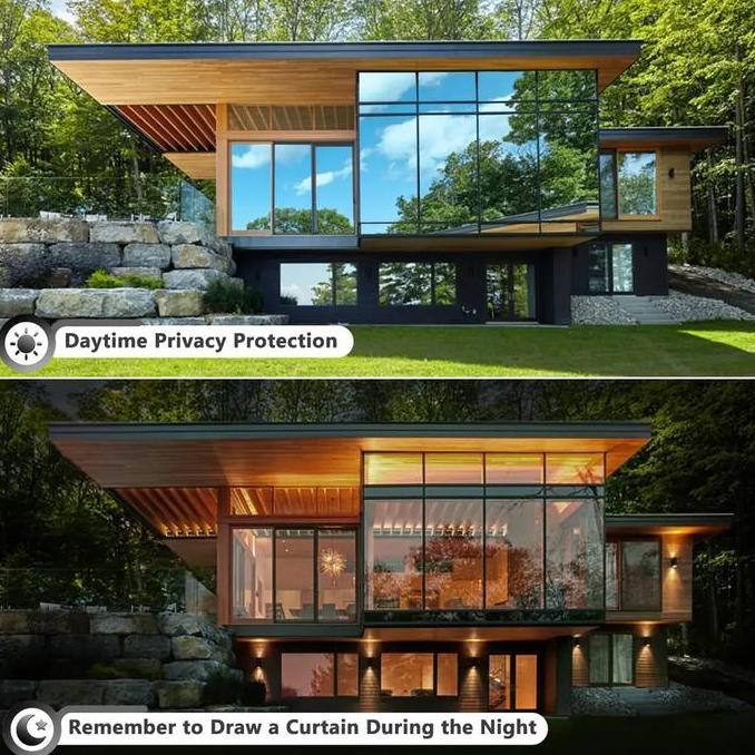 Stiker / Sticker Kaca Film Cermin One Way Satu Arah Sparta 1 Roll Co