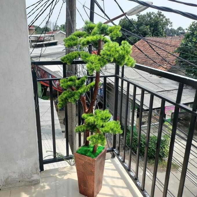 Pohon Bonsai Cemara Udang/Bonsai Cemara Udang Artificial/ Pohon Bonsai Tinggi 1,5 M Co