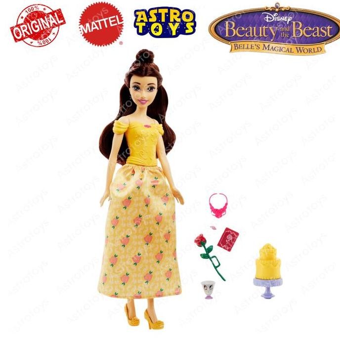 Disney Mattel Princess Belle Fashion Doll from beauty and the beast Original - Mainan Anak Perempuan
