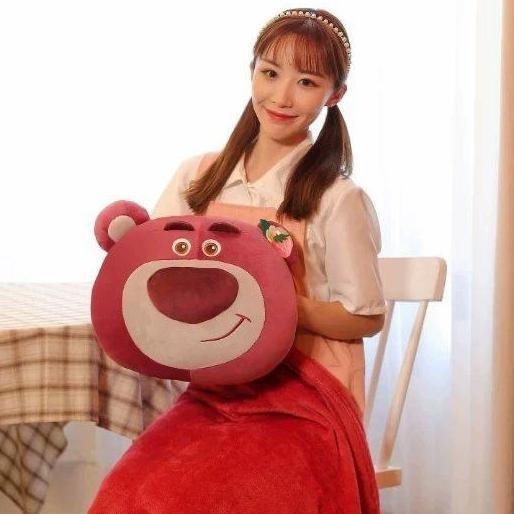 Balmut Lotso , Boneka Bantal Selimut Bahan Plush Impor