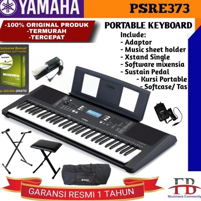 Keyboard Yamaha Psr E373 / E 373 / E-373 / Psre-373 Garansi Resmi Hits