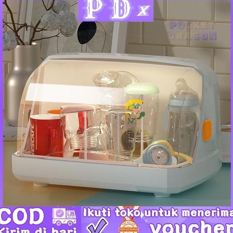 Sterilisasi UV Botol Bayi Sterilisasi Pengering Botol Bayi Rumah Sterilisasi Desktop Tahan Debu Tutu