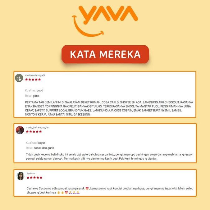 

Promo Yava Carton Pack Cashew Chili Lime ( 10 X 35G )