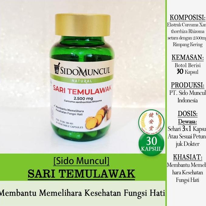 

paling diminati] [Sido Muncul] SARI TEMULAWAK [30 Kapsul] u.Kesehatan Fungsi Hati