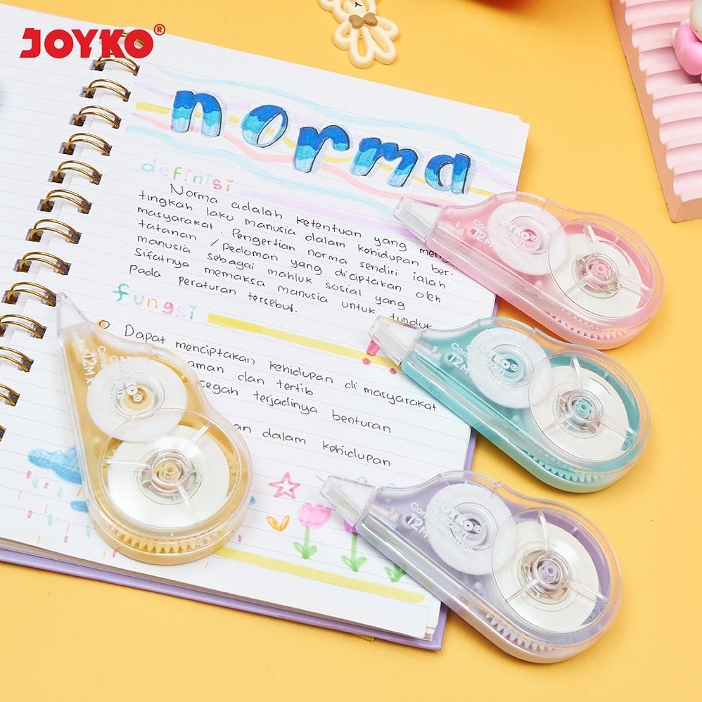 

Fg-7 Joyko Correction Tape 12M Tipex Kertas Joyko Ct-522 Pastel 1 Box Lusin Ct-522Ptl [12Pcs]