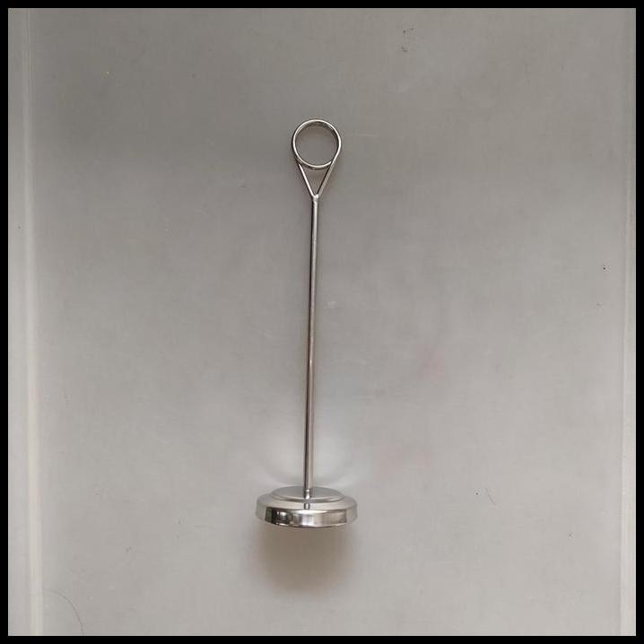 

Menu Card Holder 20 Cm Bulat Table Number Stand Tiang Menu Meja Makan