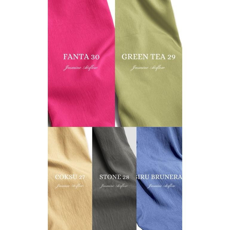 YZ Bahan Kain Gamis Jasmine Airflow Crinkle Per 1 M