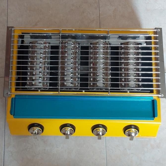 ------] roaster / bakaran sosis / panggangan 4 tungku