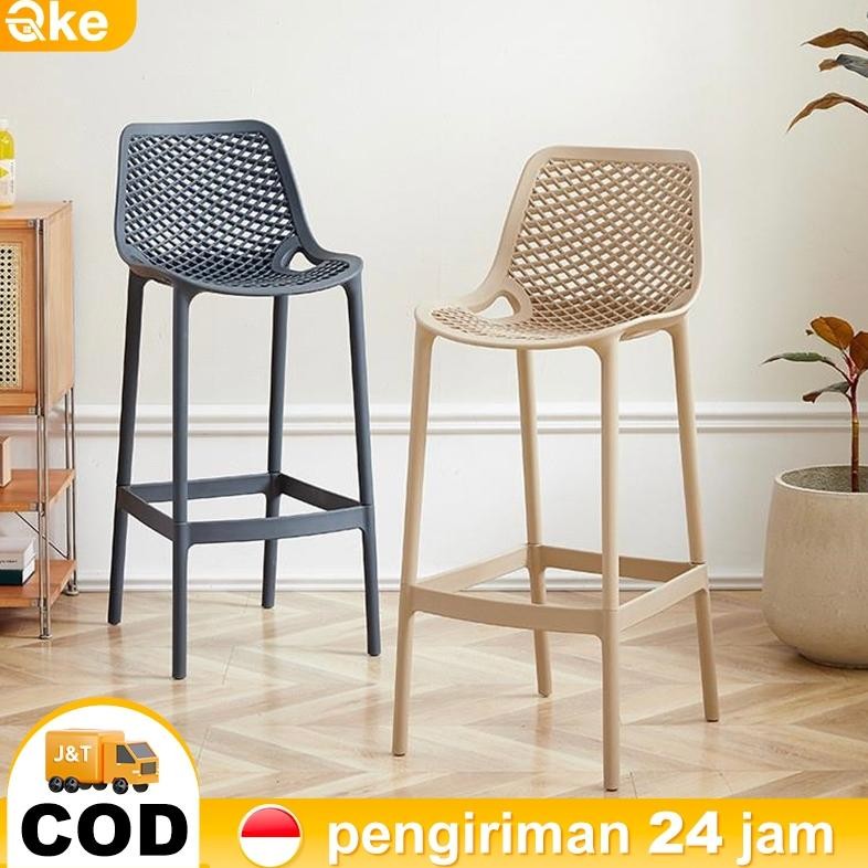 Kursi Bar 100CM Kursi Tinggi Kursi Cafe Plastik  Kursi Kursi Teras Kursi Outdoor