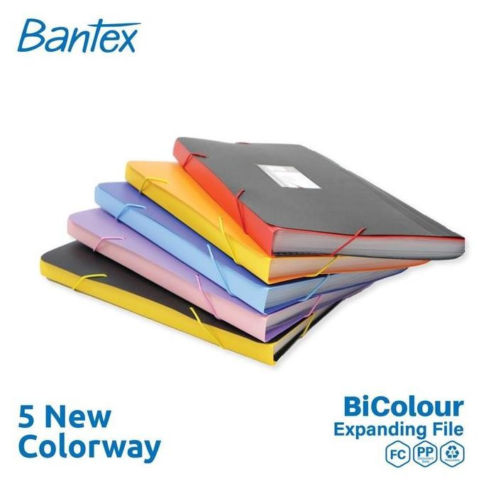 

Termurah Bantex BICOLOUR Expanding File Folio 12 Pocket 3601
