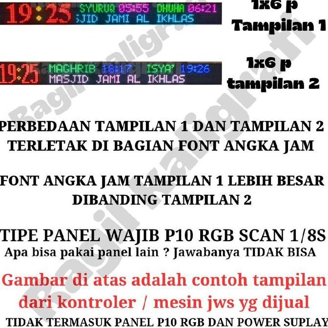 Promo Controller Jws P10 Rgb  Scan 1/8S - Kontroler Jws P10 Rgb 1 Baris Khalifah Jws Esp