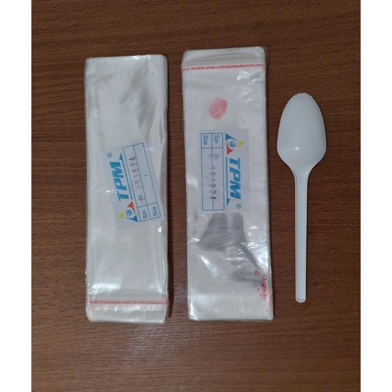 

*#*#*#] Plastik OPP Seal / Plastik Sendok Garpu 6 x 18 18 Mic Isi 100 Pcs