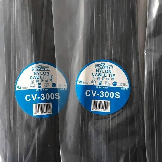 

Kabel Ties Fort CV-300 300mm Cable Tie panjang 30cm 3.6mm 4.8mm 7.6mm