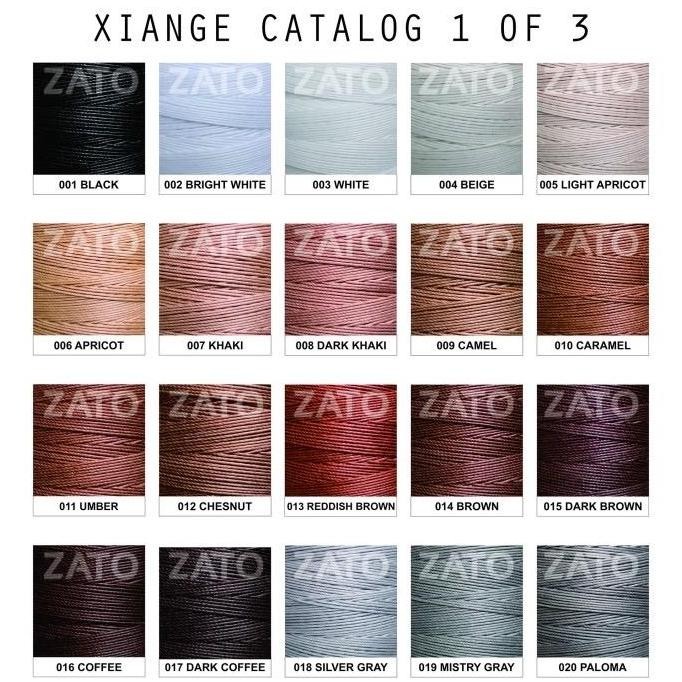 

baru 15# 0.60mm link ke 2 - xiange polyester wax threads i benang kulit