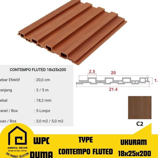 Diskon Panel Dinding Wpc Duma Flutted Contempo