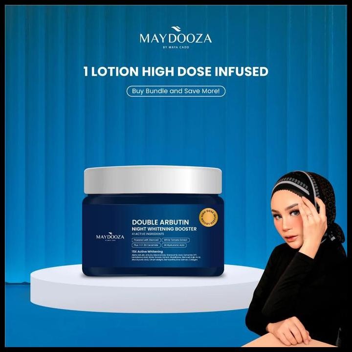 Terlaris Maydooza - (Bundling Serum + Lotion) | Body Lotion Infused Whitening 15X Active Whitening +