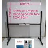 

READY PAPAN TULIS WHITEBOARD STANDING MAGNET DOUBLE F ZETTAKI 120X180CM