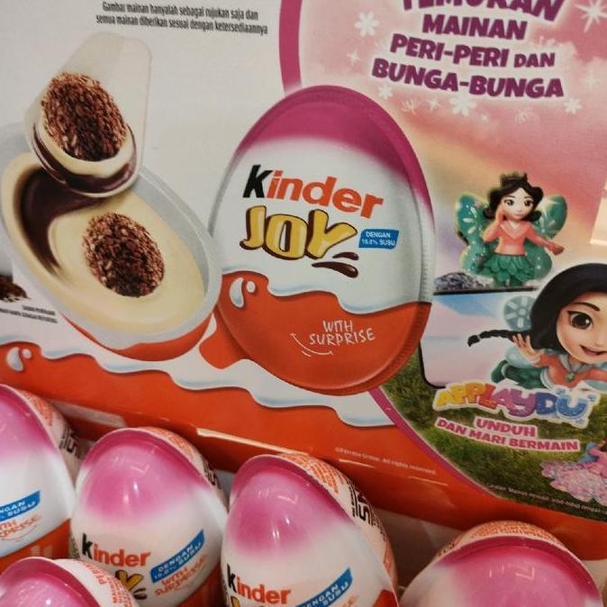 

HIW Exp JULI 2025 Coklat Kinder Joy Kinderjoy 1 box isi 24 Cokelat Chocolate Camilan Food Snack Cemilan