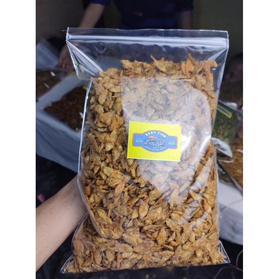 

HIW Baby fish crispy 500 gram rasa balado gurih manis Camilan Food Kering Snack Cemilan Keripik Pedas