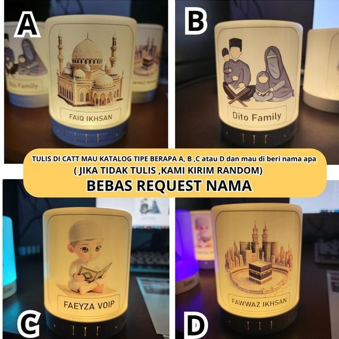 Speaker Alquran Murottal Led 30 Juz Bluetooth + Memori 32Gb  Speker Murottal  30  Juz  Lengkap Jam N