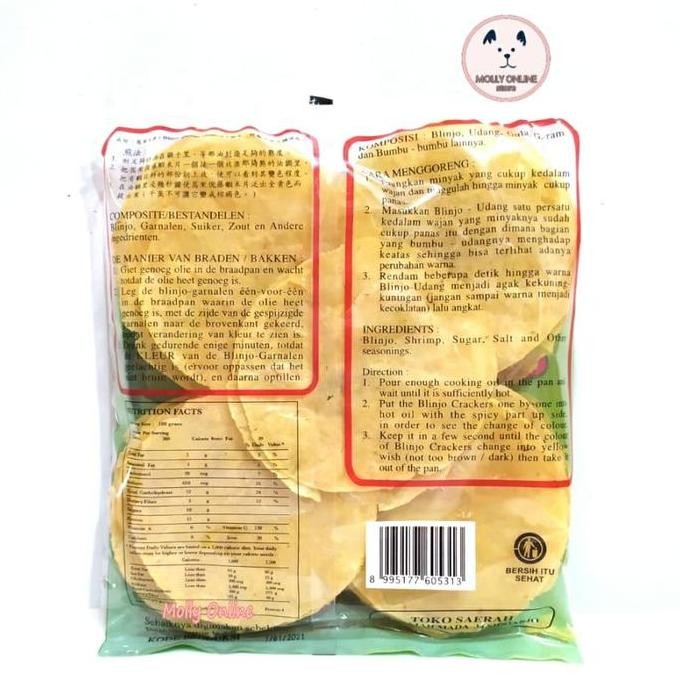 

HIW Ny Siok Belinjo Udang Manis Besar Mentah 200g / Emping Blinjo