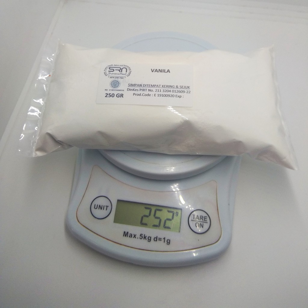 

BUMBU TABUR 250 GRAM REPACK RASA VANILA HALAL, DIJAMIN ENAK DIMAKAN, COCOK UNTUK POPCORN, KRIPIK PISANG, TABURAN CAKE DLL