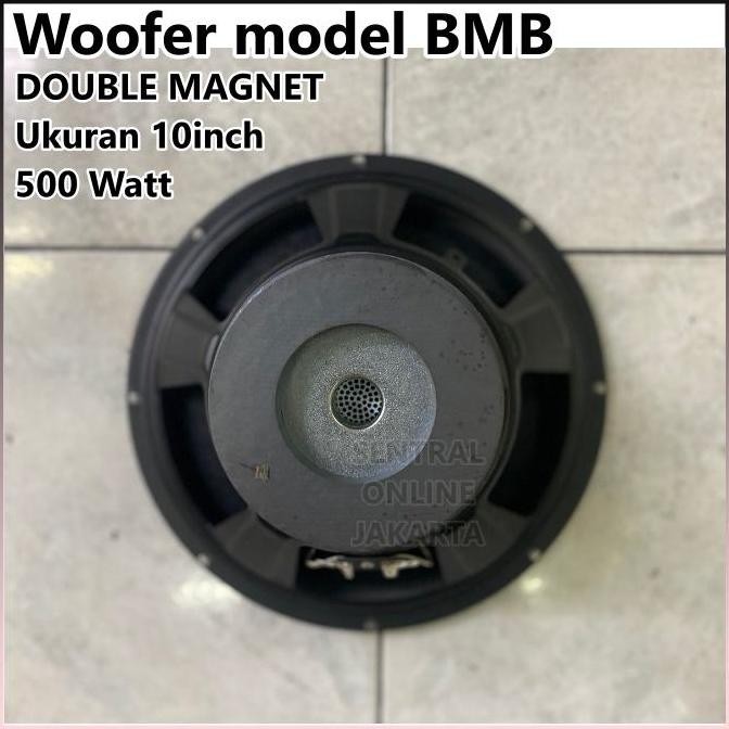 Speaker Woofer 10 Inch Model Bmb 500 Watt Double Magnet 10Inch 10In New Stok