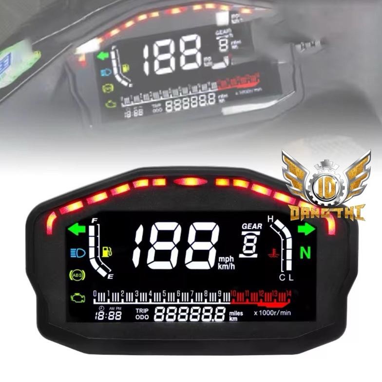 Speedometer Spidometer Odometer Digital Model RX3N Koso Layar Hitam Spidometer Speedometer Universal