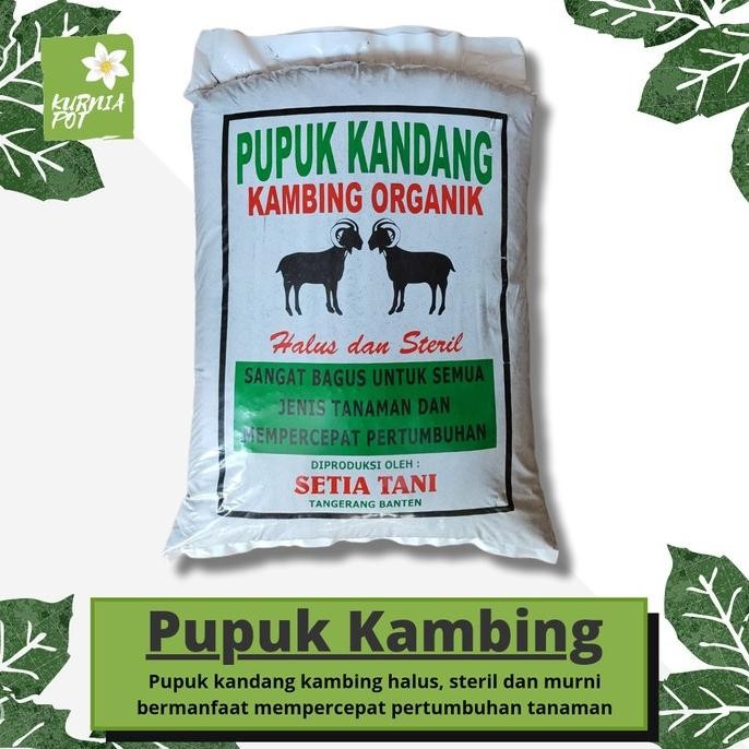 

Terlaris Pupuk Kandang Kambing Halus Murni Media Tanam Organik Nutrisi Tanaman