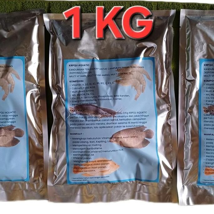 

Terlaris Premix - Premix Krpqu Aquatic 1 Kg - Premix Ikan - Premix Udang - Premix Ikan Lele - Premix Ikan Nila - Premix Aquatic - Premix Pakan Ikan - Mineral Ikan - Mineral Udang - Mineral Ikan Nila - Mineral Ikan Lele - Vitamin Ikan - Vitamin Udang Obat