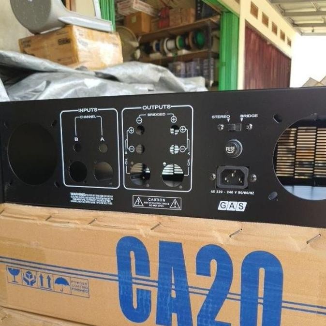 Box Power Amplifier Ca20 Ca-20 Plus Knop Plus Lampu Indikator Signal New Stok