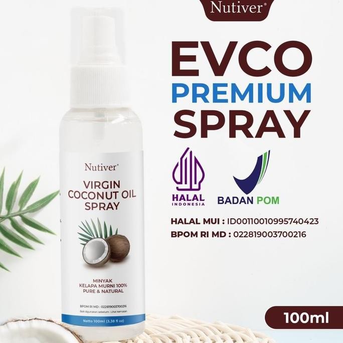 

NEW!!! NUTIVER EXTRA VIRGIN COCONUT OIL VCO SPRAY / MINYAK KELAPA MURNI 100%