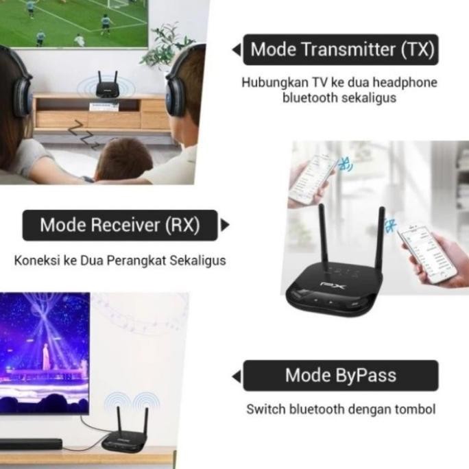 Px Brx-3600 - Hd Audio Bluetooth Transmitter Receiver New Stok