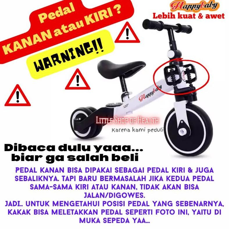 nl-8 gfd-6 SPAREPART SEPEDA BALANCE BIKE 3 IN 1  SEPEDA ANAK HAPPY BABY  SPORT SPEEDS AVIATOR GOOD B