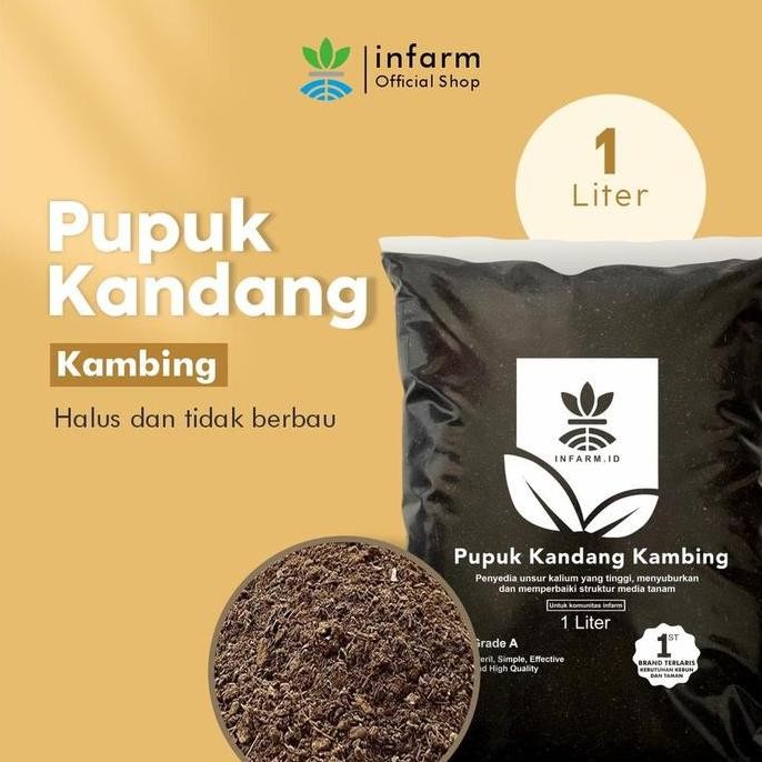 

Terlaris Infarm - Pupuk Kandang Kohe Kambing Organik 1L Tidak Berbau Dan Tidak Panas