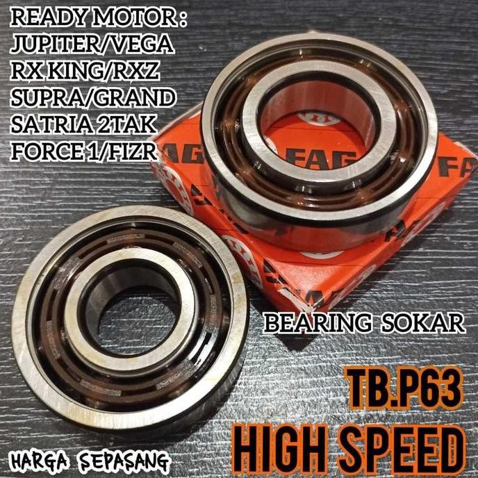 BEARING KRUG AS SEPASANG RXKING JUPITER LAHAR SOKAR 6304/6205 FAG TBP63 GERMANY HIGH SPEED