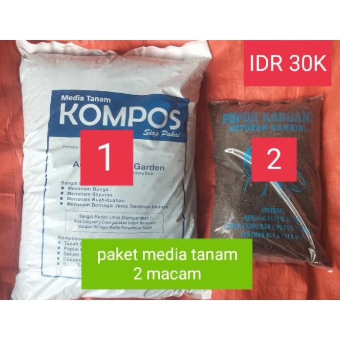 

Terlaris Paket Media Tanam Pupuk Organik 2 Macam ( 1 Sak Kompos + Pupuk Kandang
