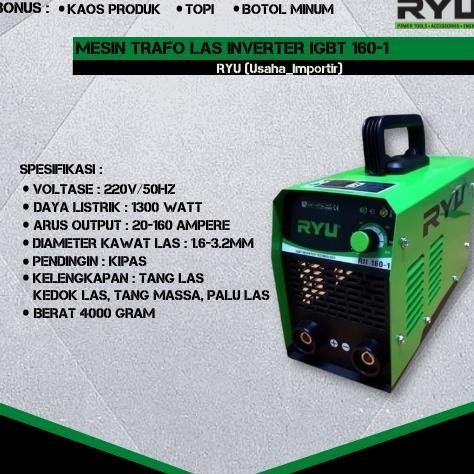 Mesin Trafo Las RYU Inverter IGBT RYU Original Mesin RYU Mesin Las Listrik Mesin Las Trafo RYU Mesin
