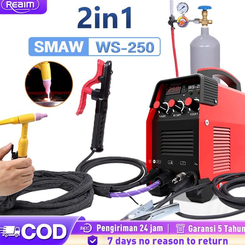 Reaim Mesin Las TIG-250 160A Mesin pengelasan TIG Mini Listrik Mesin Las  listrik  Mesin trafo las W