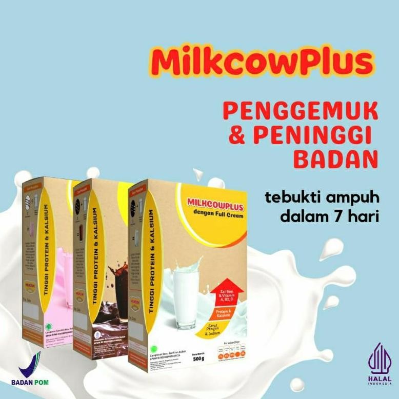 

Milkcow Plus Premium Platinum Penggemuk badan dan Peninggi badan susu sehat cerdas Ampuh 100% 500Gr nUg