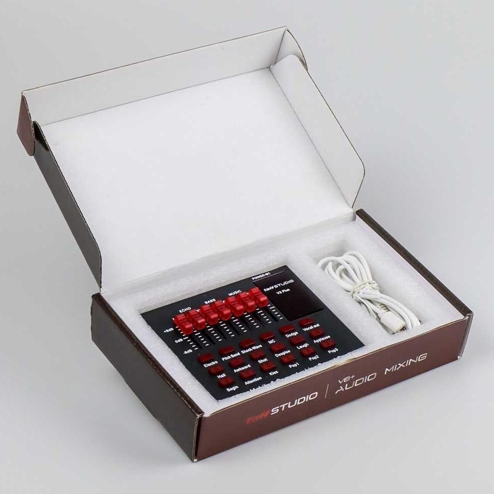 Sound Card Bluetooth Usb External Live Mic Headset - V8 Plus